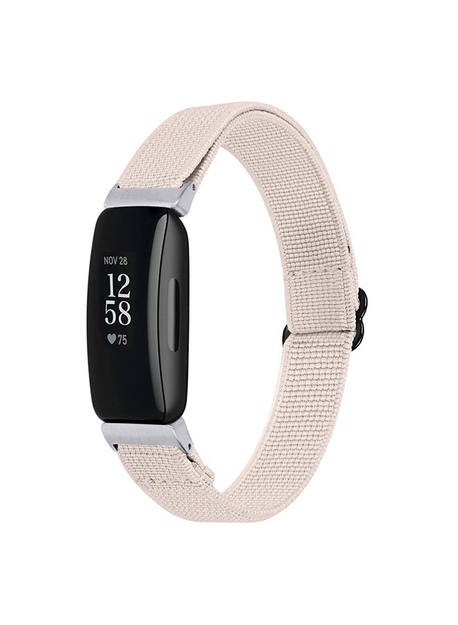 FITME Nylon Replacement Band For Fitbit Inspire 2 Beige  - Image 2