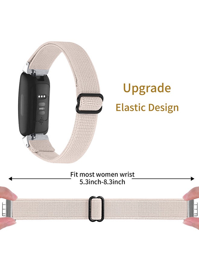FITME Nylon Replacement Band For Fitbit Inspire 2 Beige  - Image 3