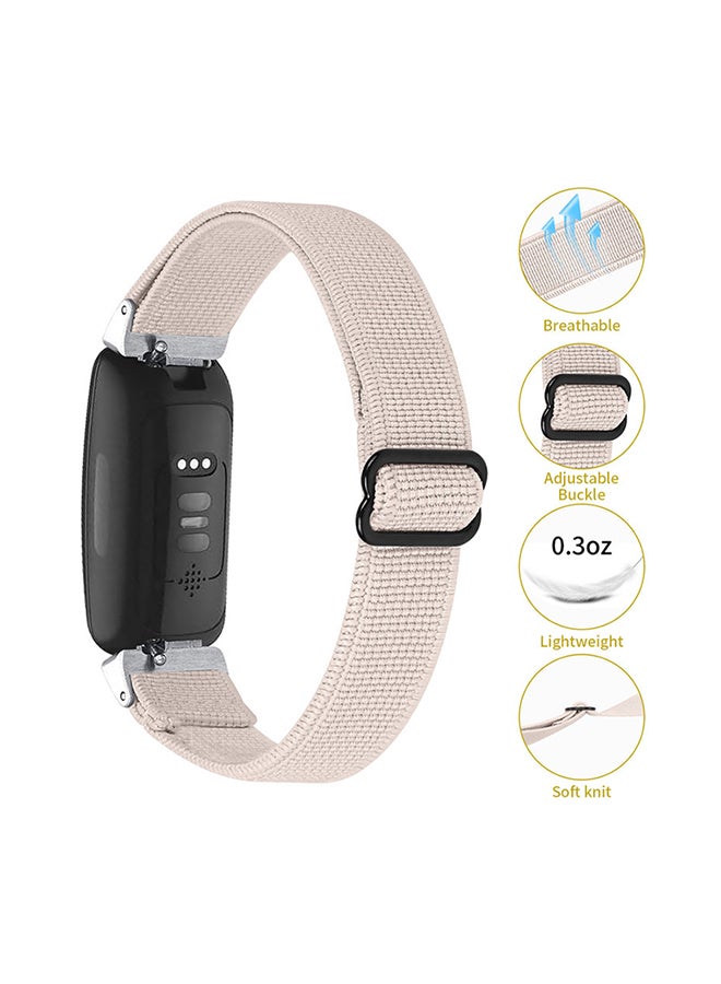 FITME Nylon Replacement Band For Fitbit Inspire 2 Beige  - Image 4