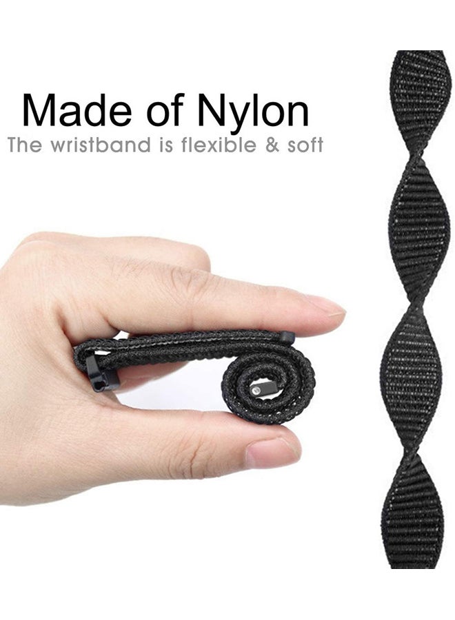 FITME Nylon Loop Replacement  Band For 20mm Watches Black - Image 3