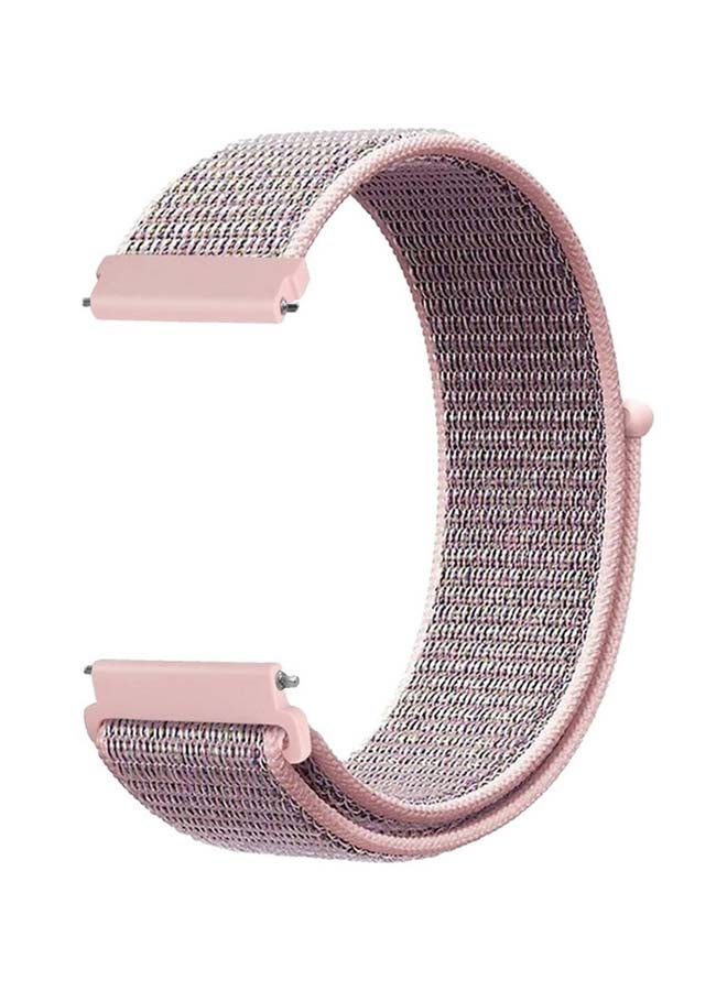 FITME Nylon Loop Replacement  Band For 22mm Watches Pink  - Image 1