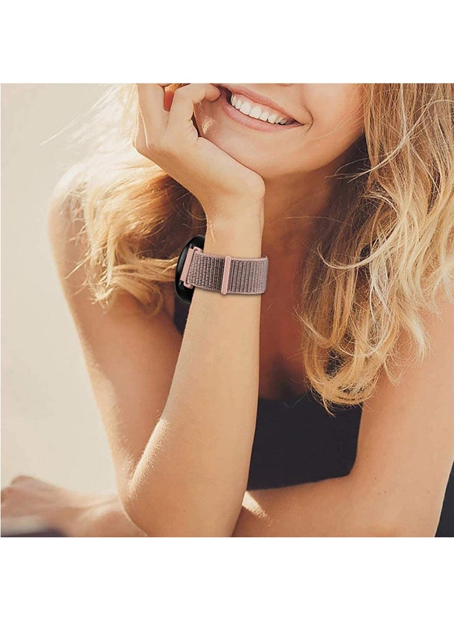 FITME Nylon Loop Replacement  Band For 22mm Watches Pink  - Image 4