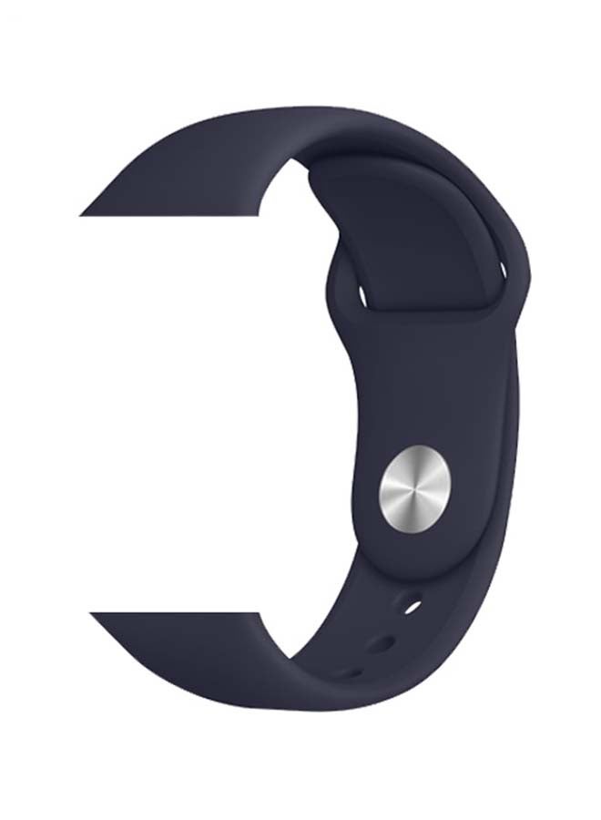 FITME - 2-Piece Silicone band for Apple Watch 42/44/45/49 mm Small/Large Dark Blue - Image 1
