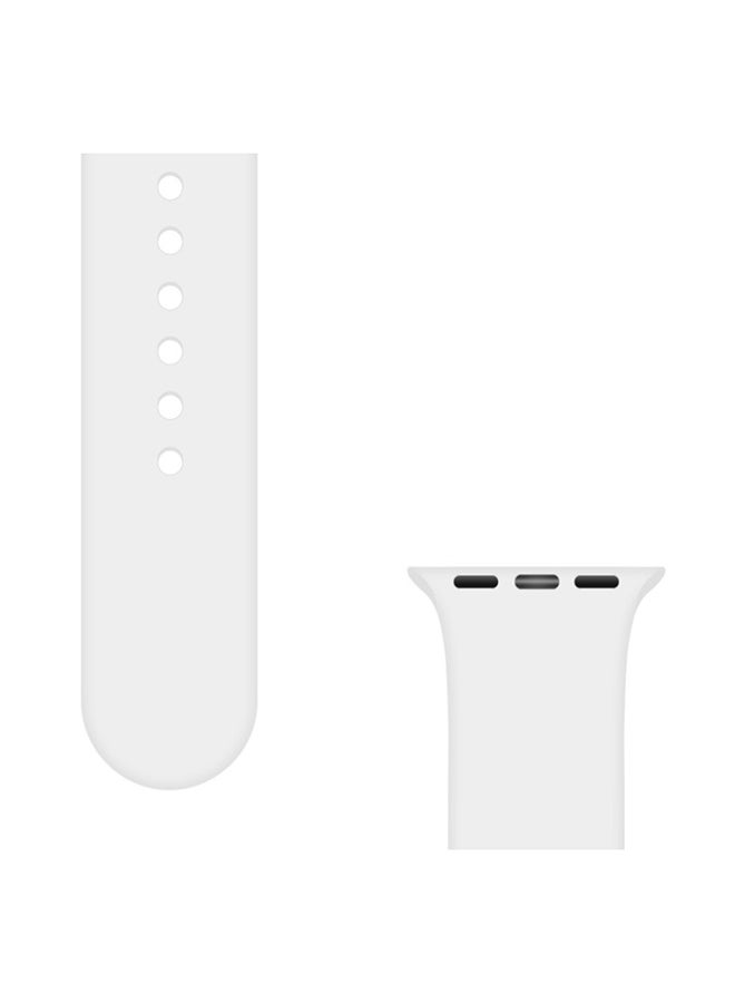 FITME - 2-Piece Silicone band for Apple Watch 38/40/41mm Small/Large White - Image 1
