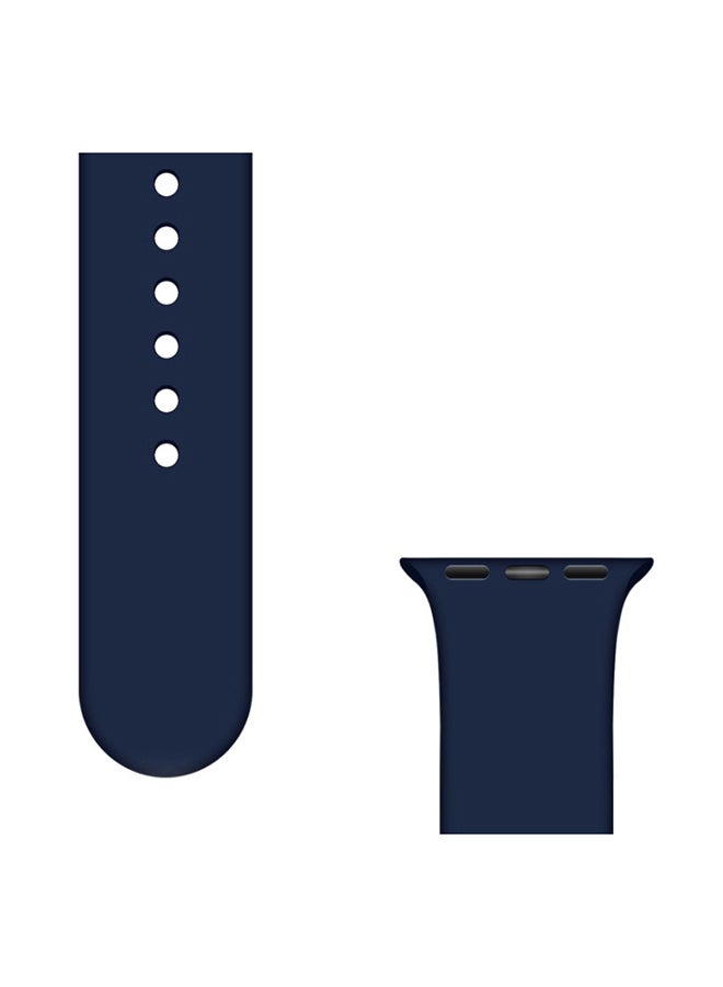2-Piece Silicone band for Apple Watch 38/40/41mm Small/Large Blue