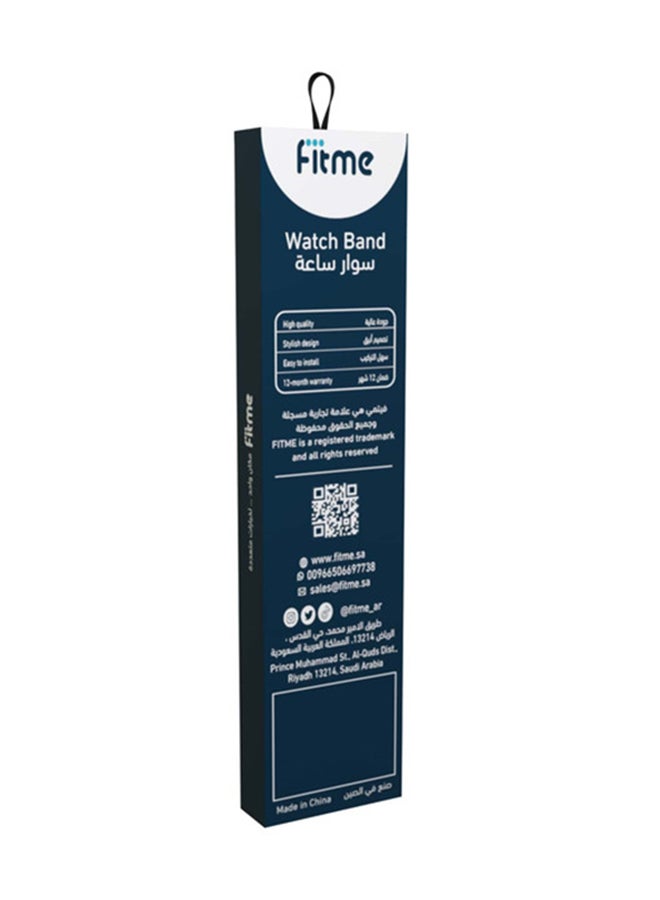 FITME - Milanese Replacement  Band For 22mm Watches Silver - Image 1