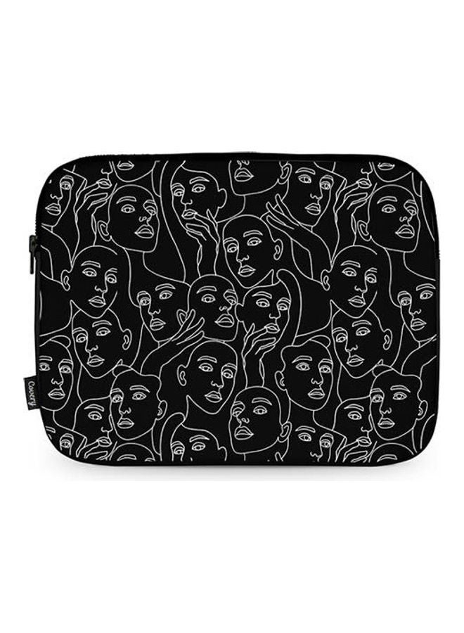 Facless Black Laptop Sleeve 17"inch Multi-Color