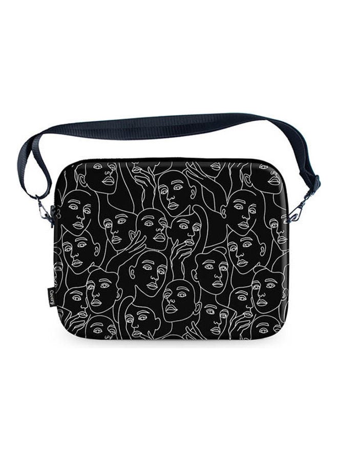 Facless Black Laptop Sleeve 17"inch Multi-Color