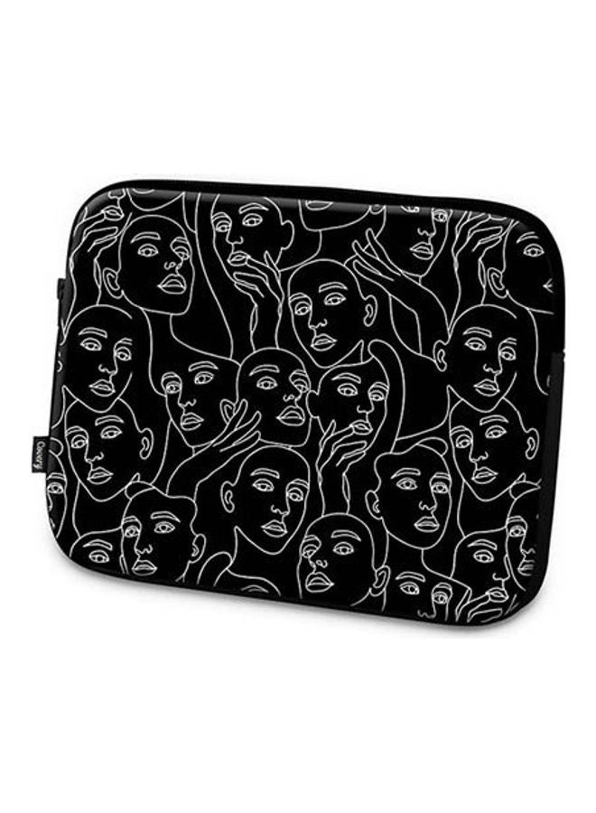 Facless Black Laptop Sleeve 17"inch Multi-Color
