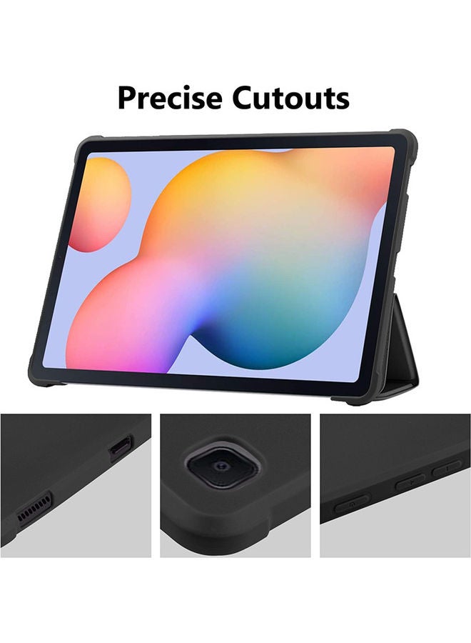 Protective Smart Flip Case And Cover For Tab S6 Lite p610/615 Blue - Image 2