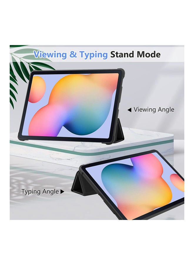 Generic - Protective Smart Flip Case And Cover For Tab S6 Lite p610/615 Black - Image 1
