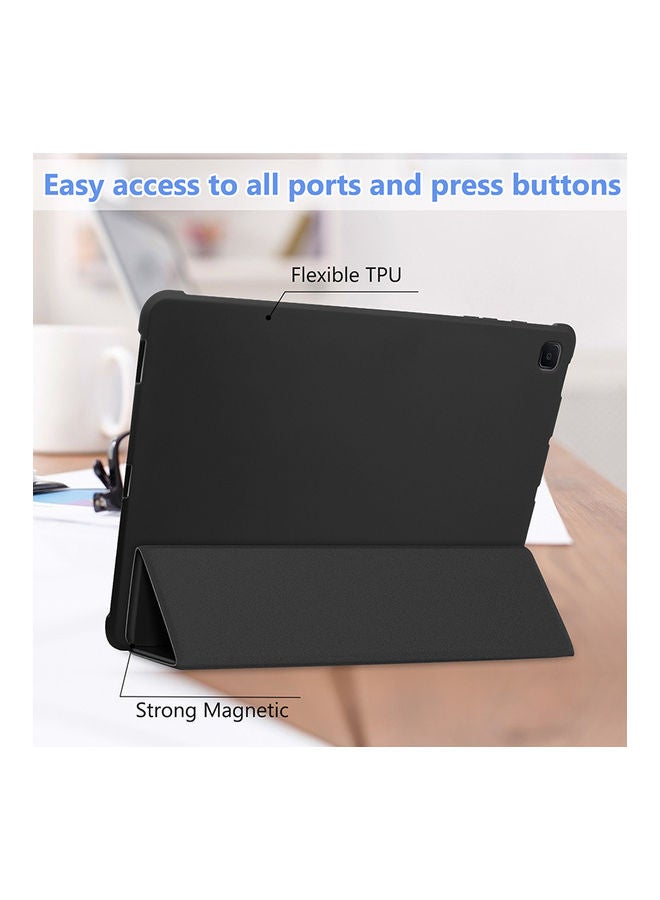 Generic - Protective Smart Flip Case And Cover For Tab S6 Lite p610/615 Black - Image 1