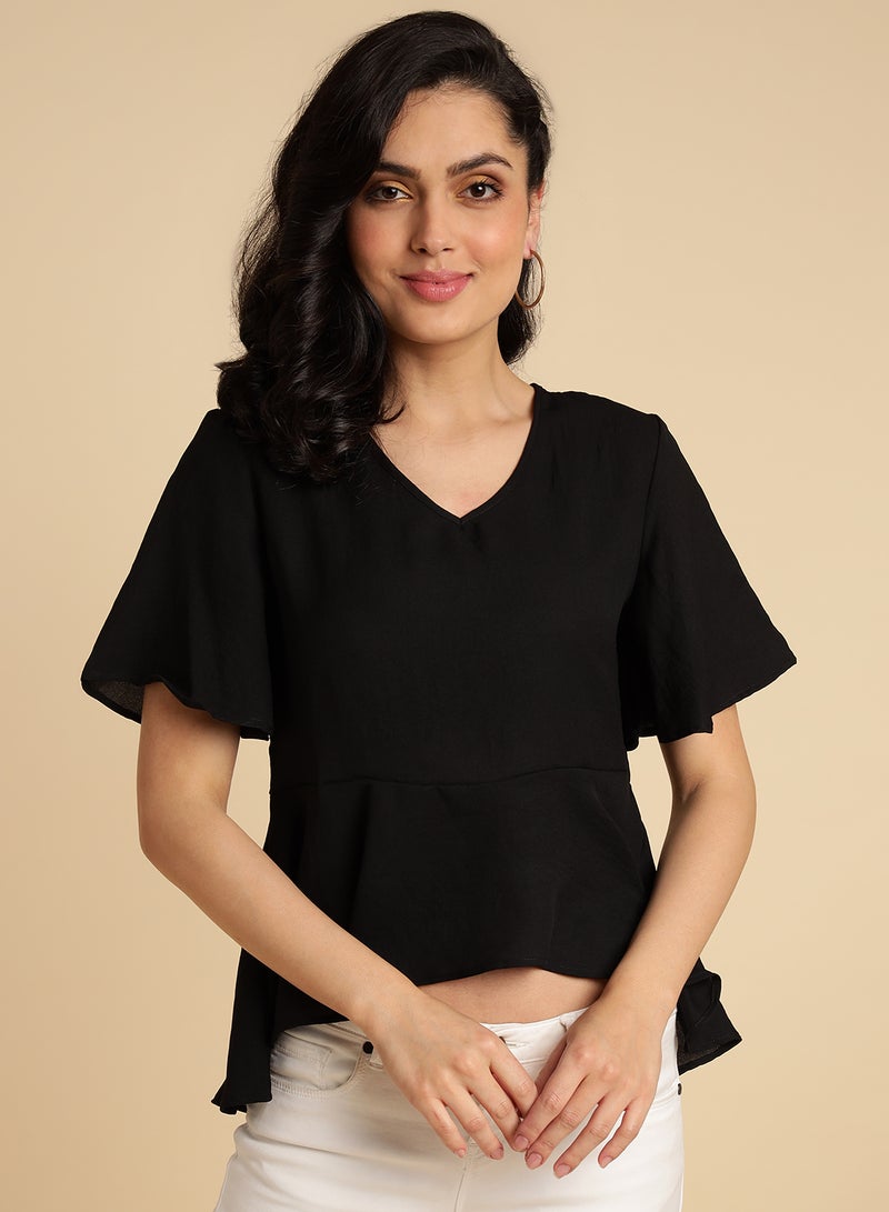 Comfortable Stylish Top Black