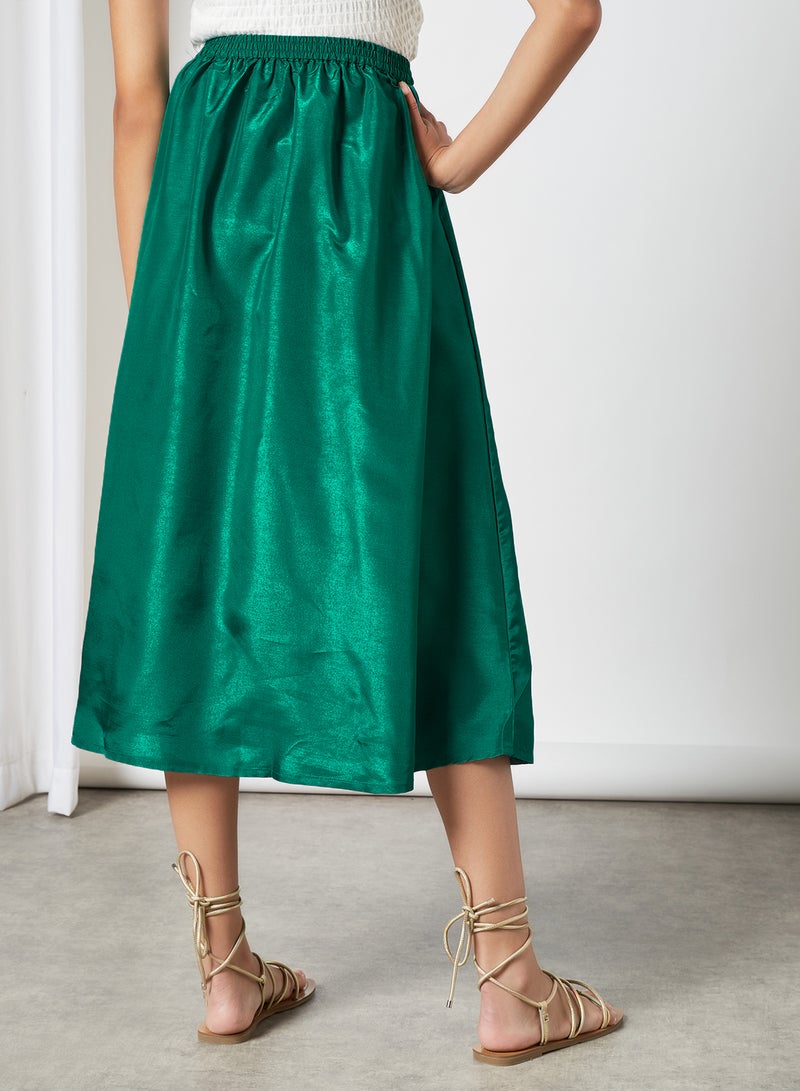 Aila Comfortable Stylish Skirt Sea Green - Image 4