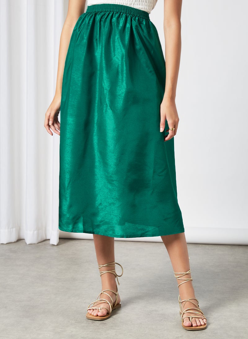 Aila Comfortable Stylish Skirt Sea Green - Image 1