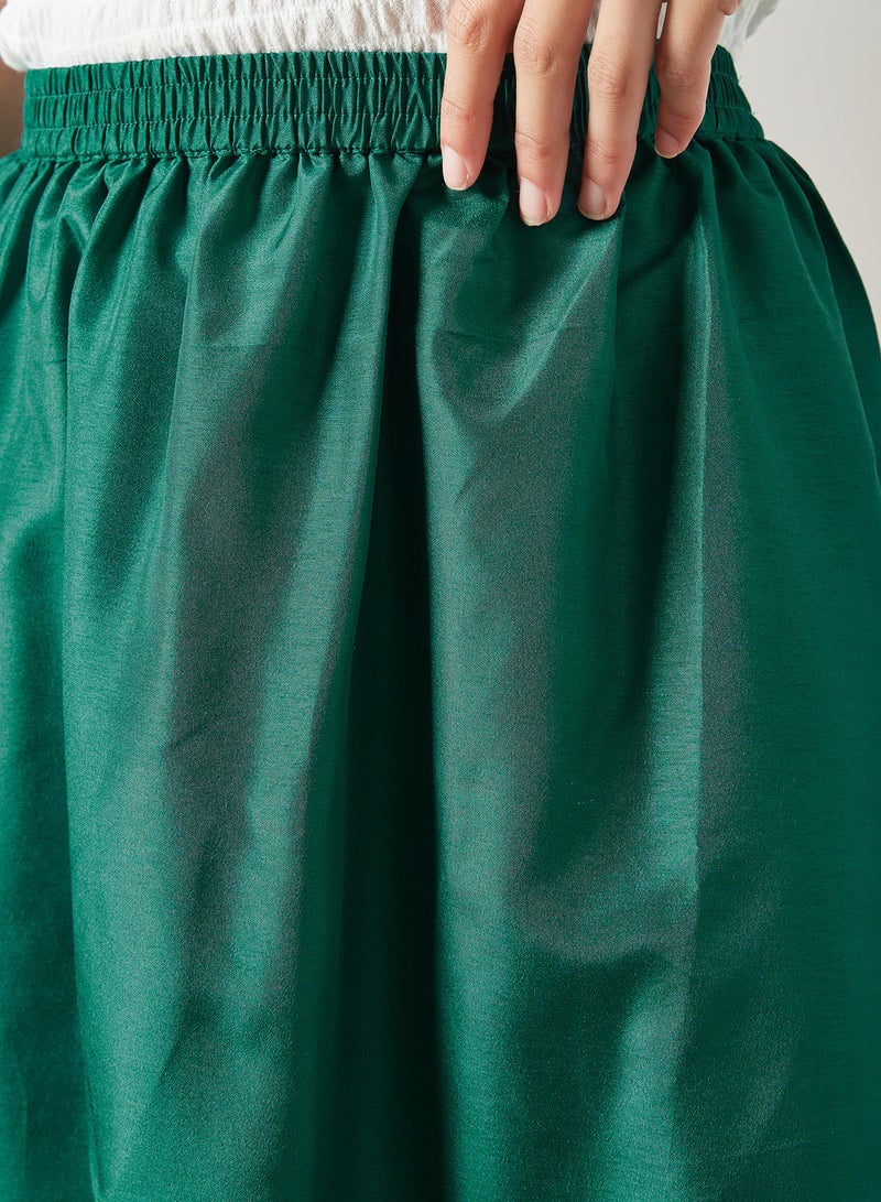 Aila Comfortable Stylish Skirt Sea Green - Image 3