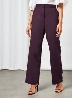 Sivvi x D'Atelier Wide Leg Trousers Wine Red  - Image 1