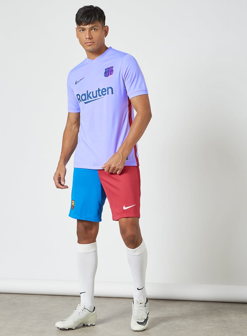 Nike - FC Barcelona 2021/22 Stadium Away Football Jersey Blue - Image 1