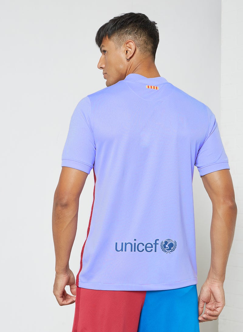 Nike - FC Barcelona 2021/22 Stadium Away Football Jersey Blue - Image 1