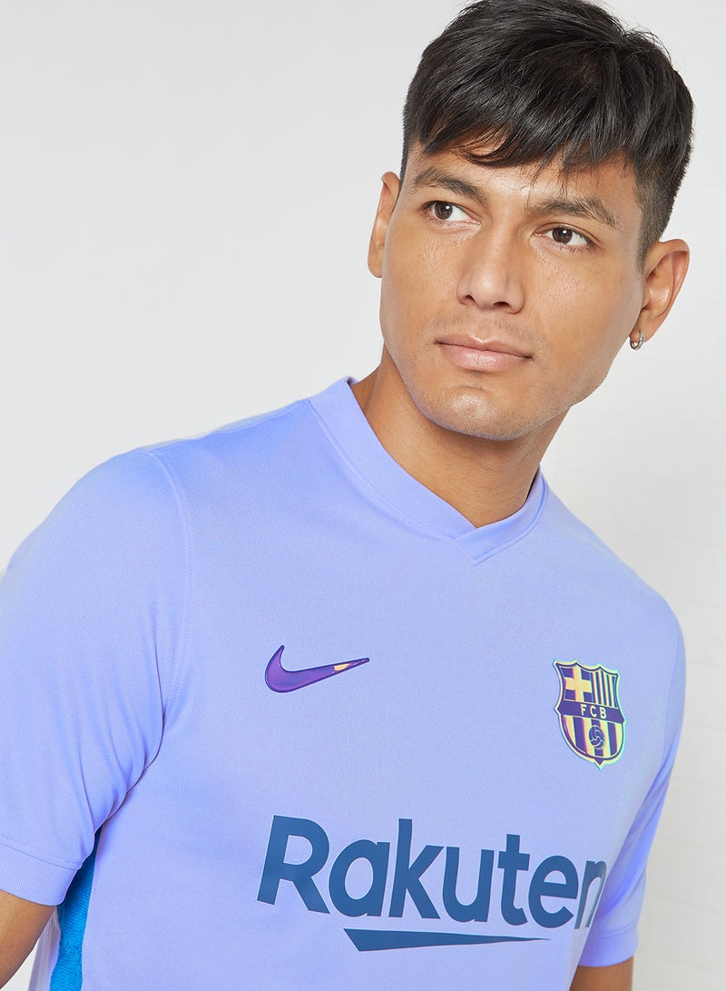 Nike - FC Barcelona 2021/22 Stadium Away Football Jersey Blue - Image 1