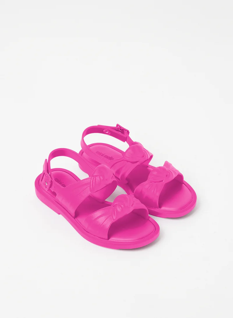 ميني ميليسا صندل مزين بعقدة للأطفال. Pink