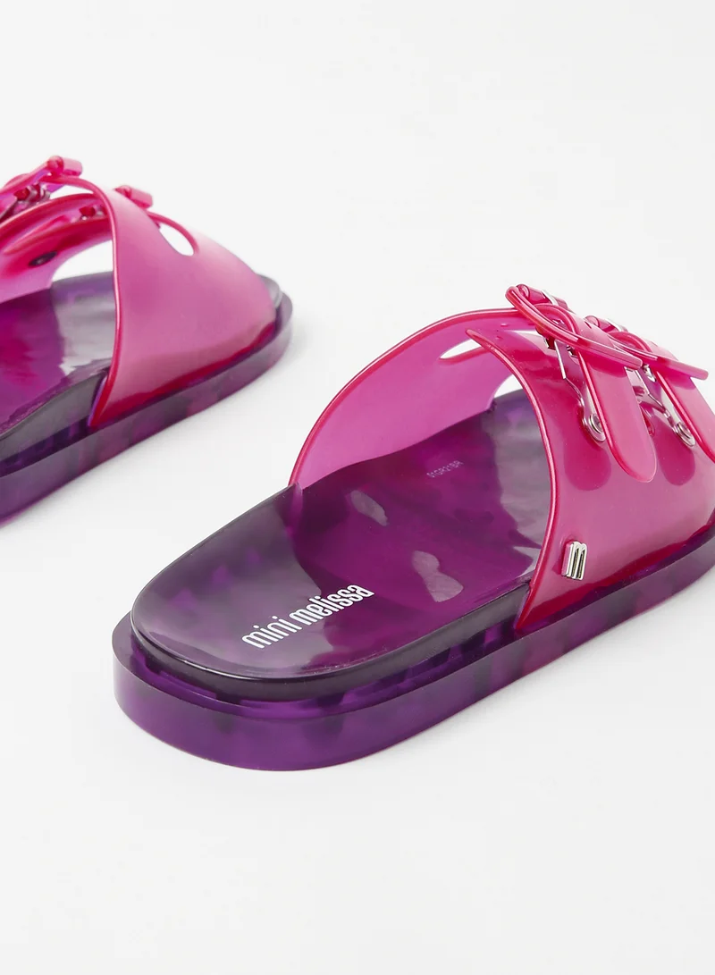 Mini Melissa Kids Buckle Detailed Sandals Pink