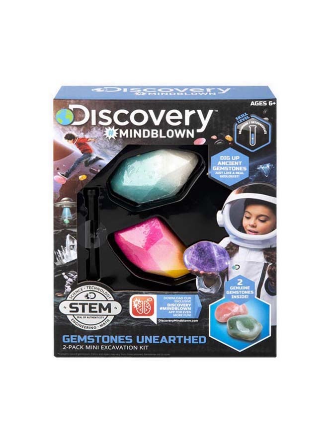 Discovery Toy Excavation Kit Mini Gemstone 2PC ‎22.86 x 22.86 x 7.11cm - Image 2