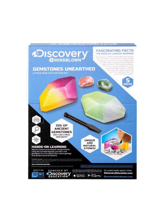 Discovery Toy Excavation Kit Mini Gemstone 2PC ‎22.86 x 22.86 x 7.11cm - Image 3