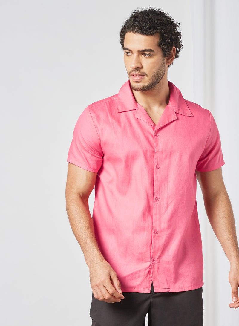 Casual Collared Shirt Pink - v1630933435/N45026738V_1