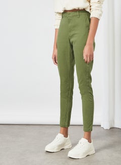 Sivvi x GenM High Waist Skinny Pants Green  - Image 1