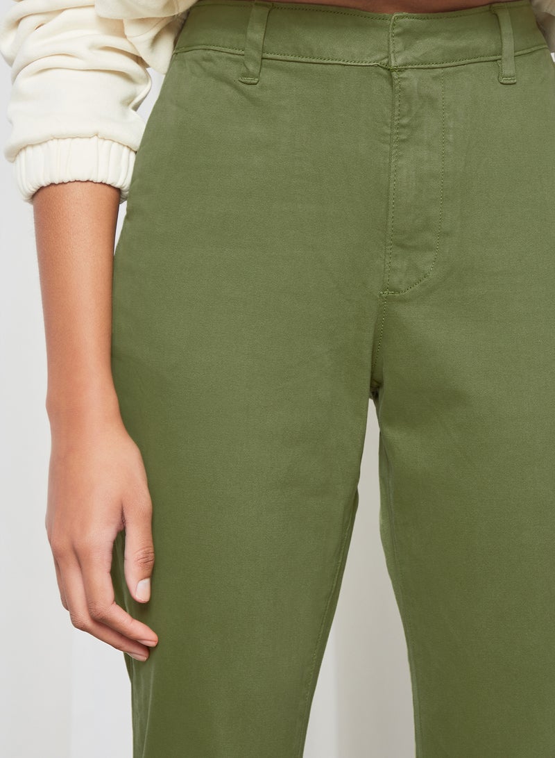 Sivvi x GenM High Waist Skinny Pants Green - Image 4