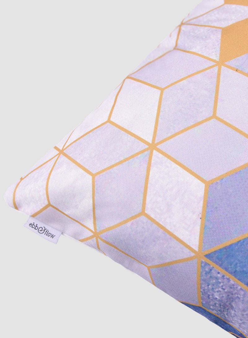 ebb & flow Printed Cushion, Unique Luxury Quality Decor Items for the Perfect Stylish Home Multicolour CUS265 45 x 45cm  - Image 3