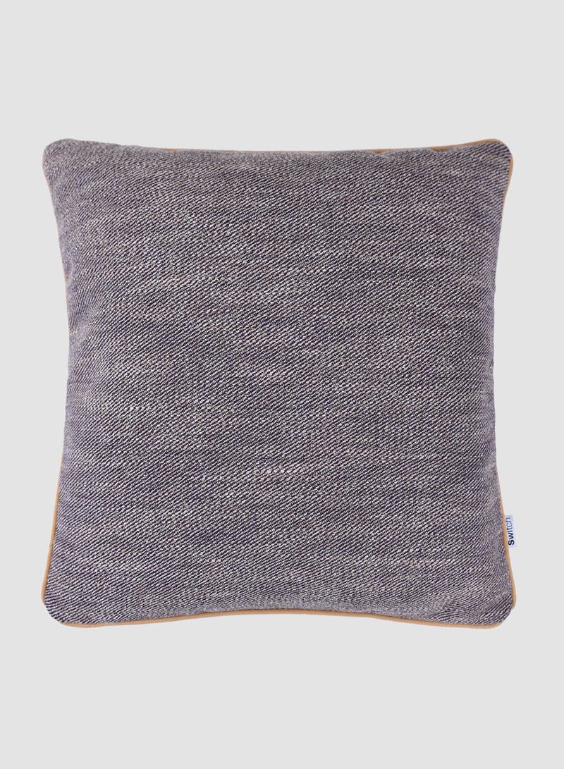 Switch Woven Faux linen Cushion, Unique Luxury Quality Decor Items for the Perfect Stylish Home Brown  - Image 1