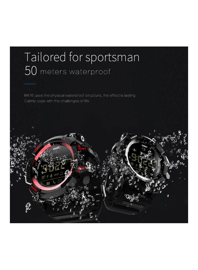 MK16 Waterproof EL Luminous Sports Bluetooth Smart Watch Red - v1630950411/N50682074A_2