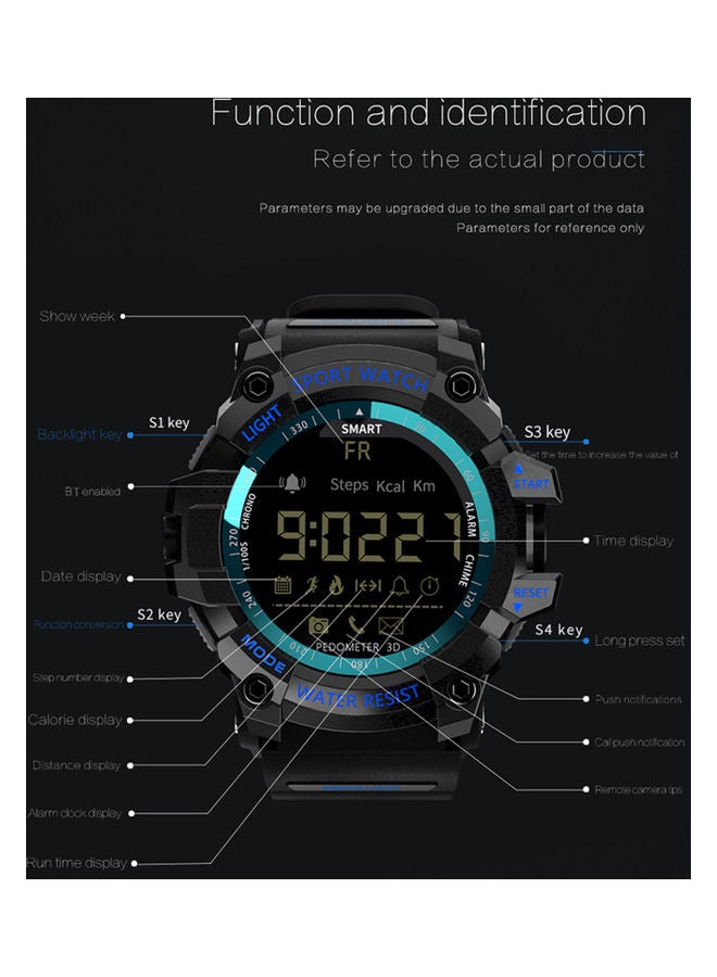 MK16 Waterproof EL Luminous Sports Bluetooth Smart Watch Red - v1630950411/N50682074A_6