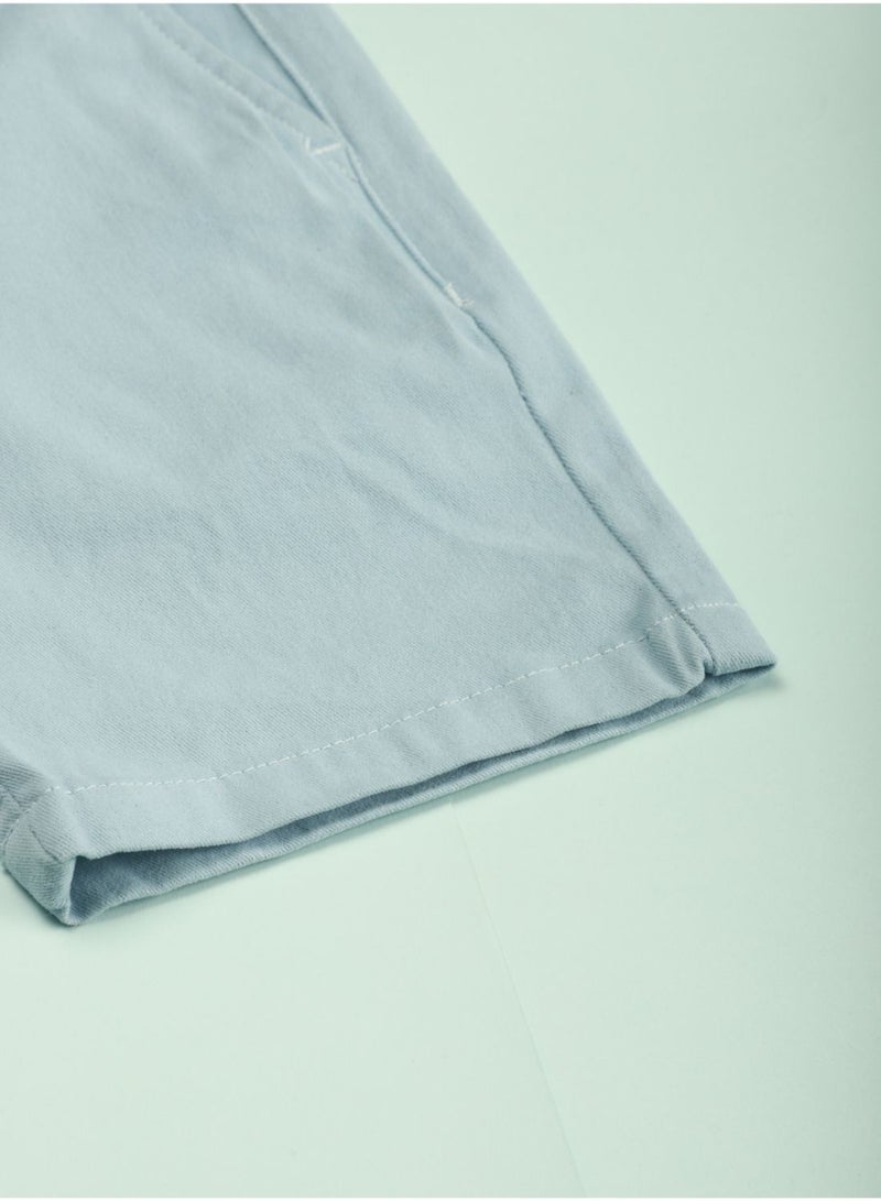 Neon Casual Basic Comfort Chino Shorts Light Blue - Image 4