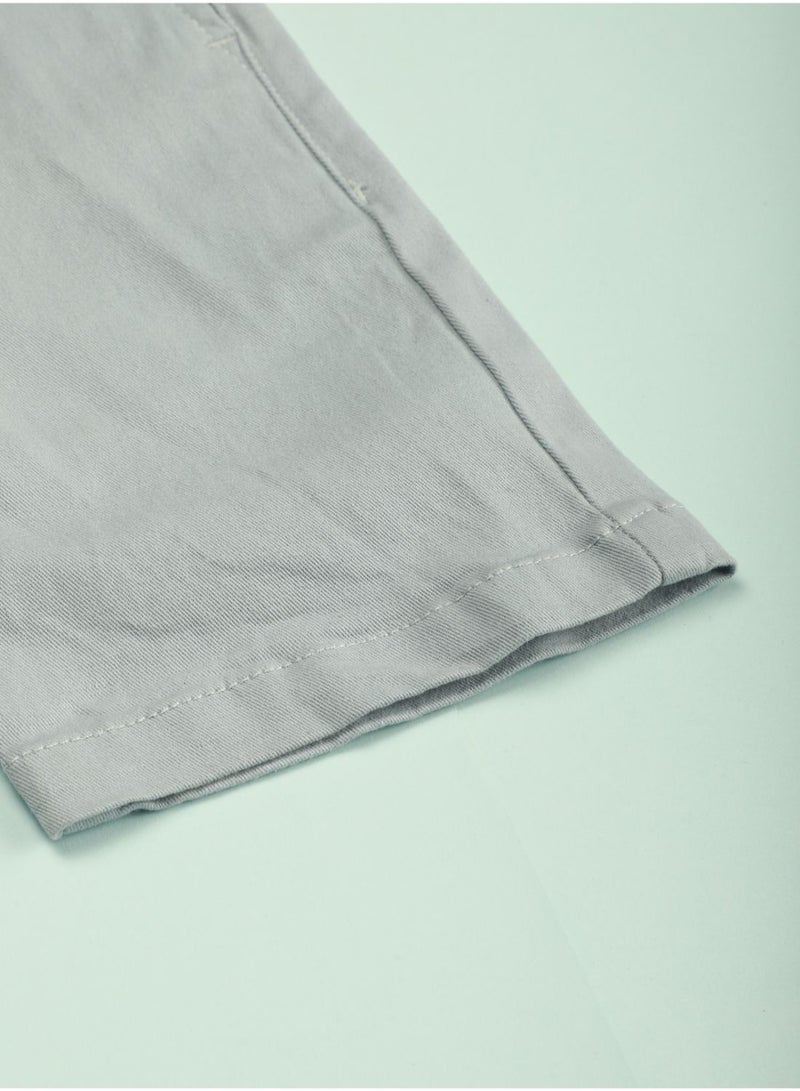 NEON - Casual Basic Comfort Chino Shorts Light Grey - Image 1