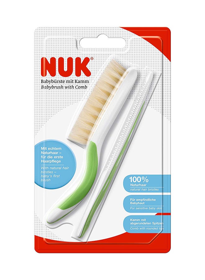 NUK Baby Hairbrush With Comb  - Image 2