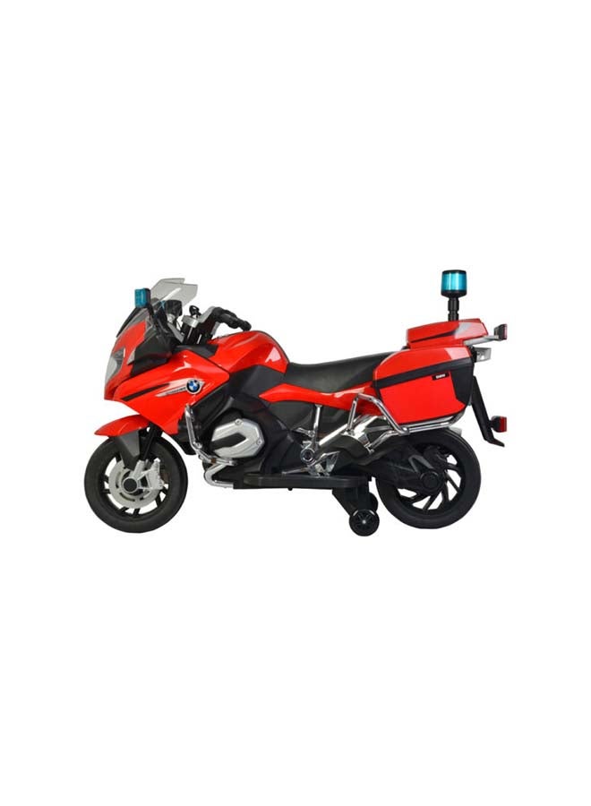 Toyland Balanced Electric Ride On Police Bike For Kids-BMW R-1200RT-P-Red Multicolour 123cm  - Image 2