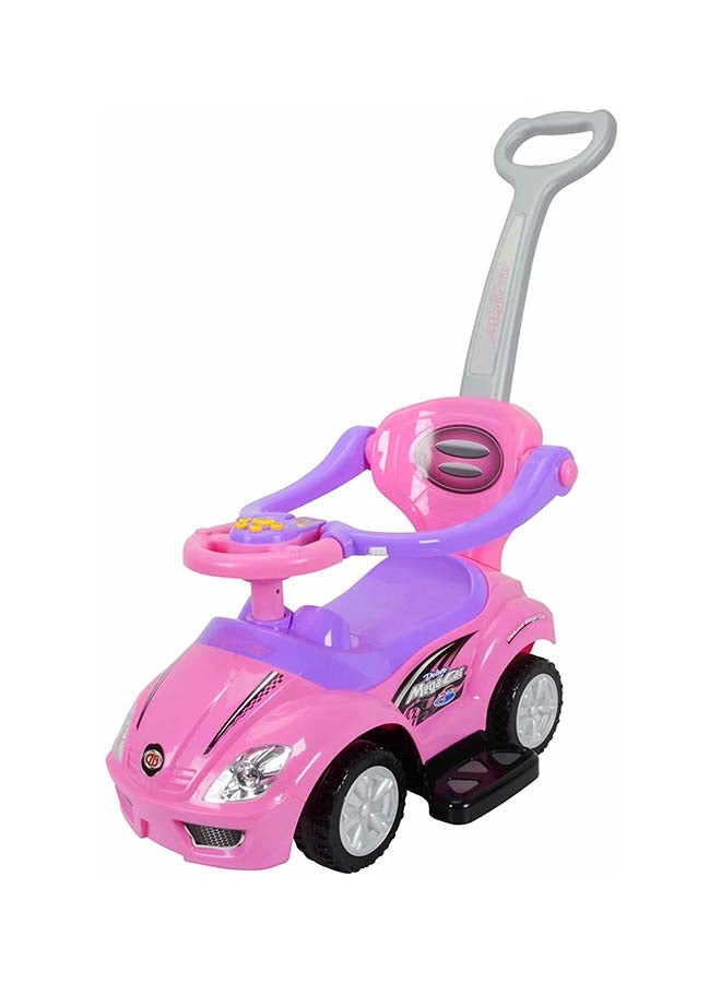 Toyland 3 in 1 Multifunction Ride on Push Car for Kids-Pink 62.5cm - Image 1