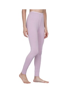 Miss London High Waist Ultra Soft Tummy Support Stretchy Leggings Baby Pink  - Image 3