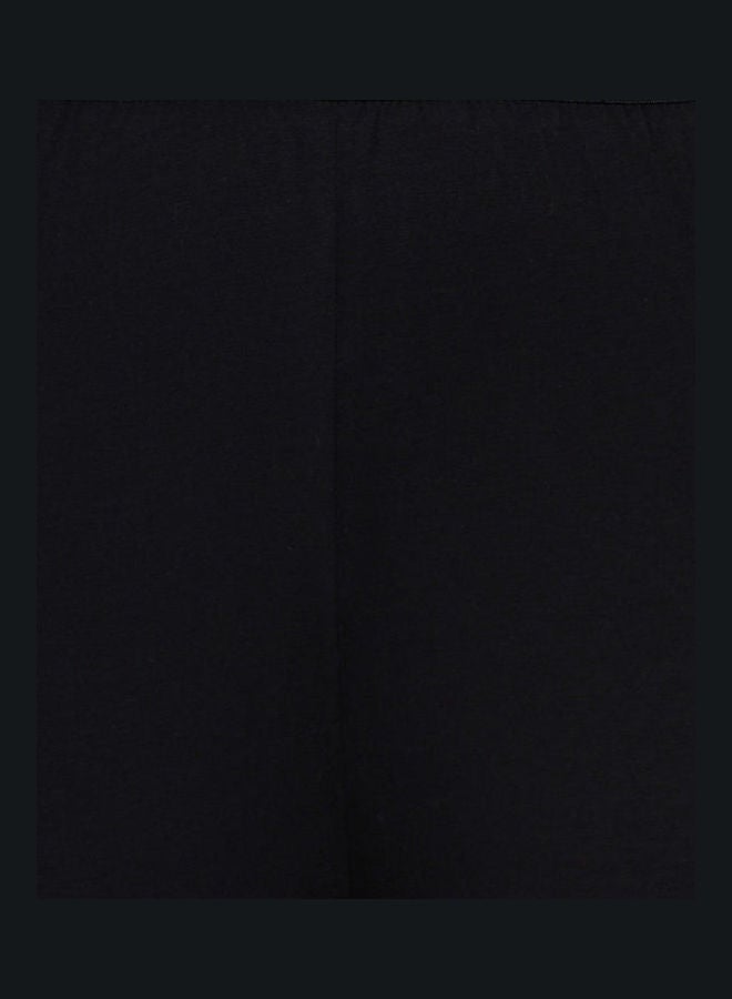 Miss London - High Waist Ultra Soft Tummy Support Stretchy Leggings Black - Image 1