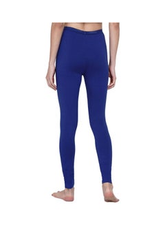 Miss London High Waist Ultra Soft Tummy Support Stretchy Leggings Imperial Blue  - Image 2