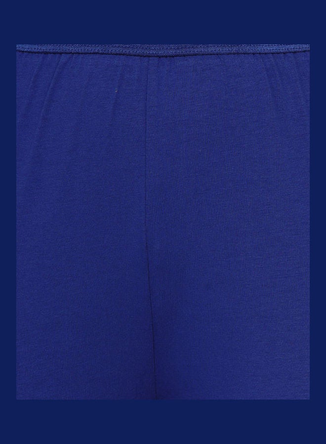 Miss London - High Waist Ultra Soft Tummy Support Stretchy Leggings Imperial Blue - Image 1