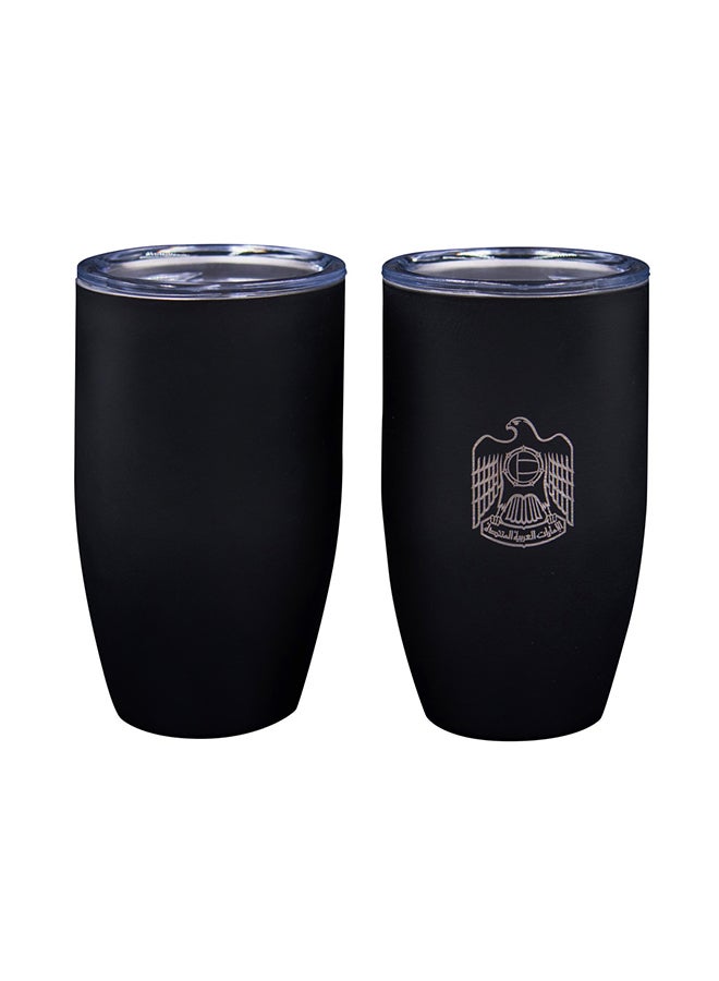 ROVATTI 1-Piece Pola Stainless Steel Take Away Mug UAE Black 224ml - Image 3