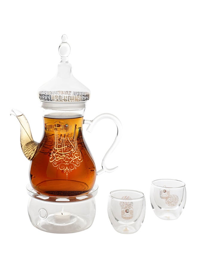 ROVATTI 2-Piece Set Nevoso Coffee Pot UAE Gold 1Liters - Image 4