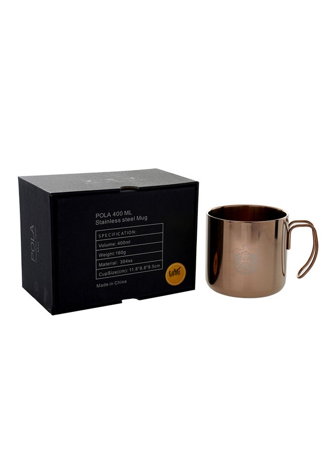 ROVATTI 1-Piece Pola Stainless Steel Mug UAE Bronze 400ml - Image 4