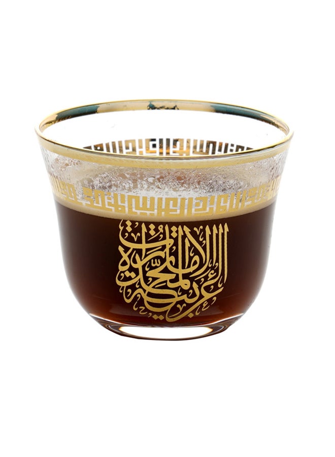 روفاتي طقم أكواب قهوة عربية نيفوسو أورو مكون من 6 قطع ذهب 60ملليلتر  - Image 2
