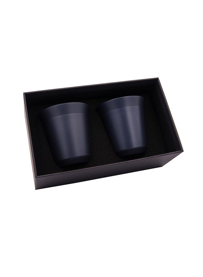 ROVATTI 2-Piece Set Pola Stainless Steel Cup Dark Blue 175ml  - Image 5