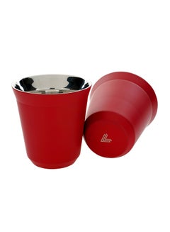 2-Piece Set Pola Stainless Steel Cup Red 175ml - v1630992486/N48663946A_2